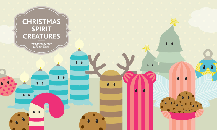 Christmas spirit creatures